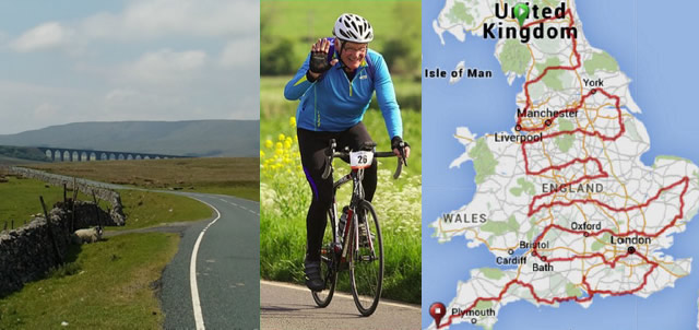 Chris Bailward on his cycling trip across the country in support of Sport Relief